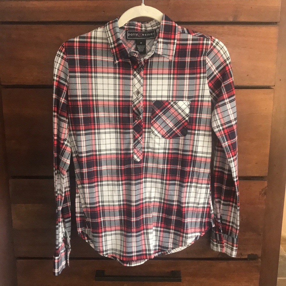 Plaid long sleeve shirt